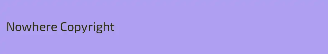 Nowhere Copyright
